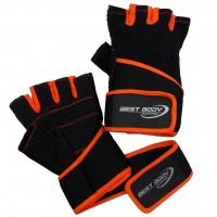 Перчатки с напульсником "Fitness Gloves Fun" оранжевыe