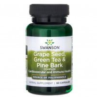 Swanson Grape Seed, Green Tea & Pine Bark Complex (60caps)